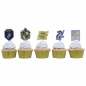 Preview: Cupcake Topper - Hufflepuff House